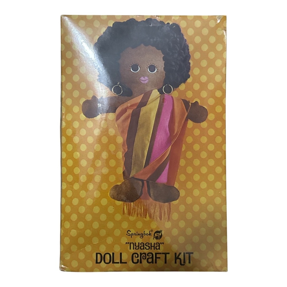 Springbok Doll Craft Kit Nyasha Brown International Vintage DIY Sewing Set New‎